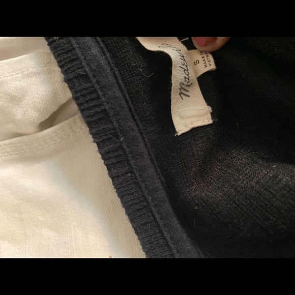 Madewell Black Cold Shoulder Top - Picture 5 of 5